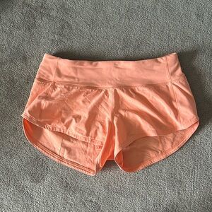Lululemon Speed ups size 2 Orange
